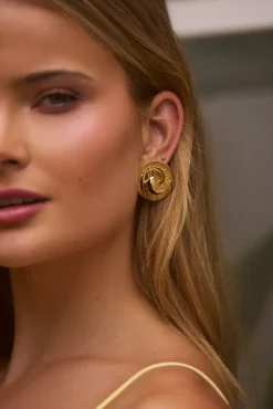 18K Gold Plated Fira Earrings Gold