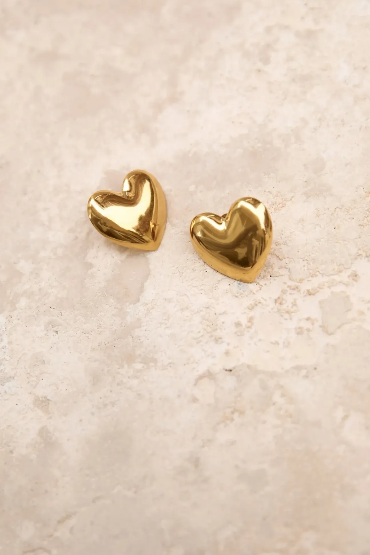 18k Gold Plated Lover Earrings Gold