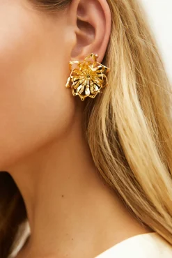 18K Gold Plated On The Glow Earrings Gold