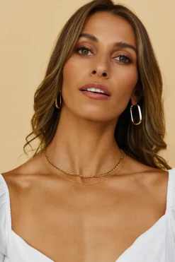 18k Gold Plated Rendezvous Necklace Gold