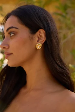 18K Gold Plated Sea Bound Earrings Gold