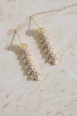 18K Gold Plated Shimmer Spark Earrings Gold