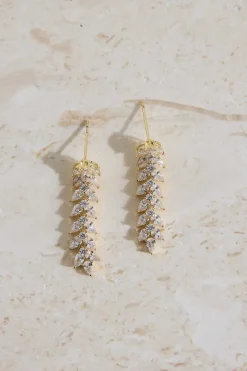 18K Gold Plated Shimmer Spark Earrings Gold