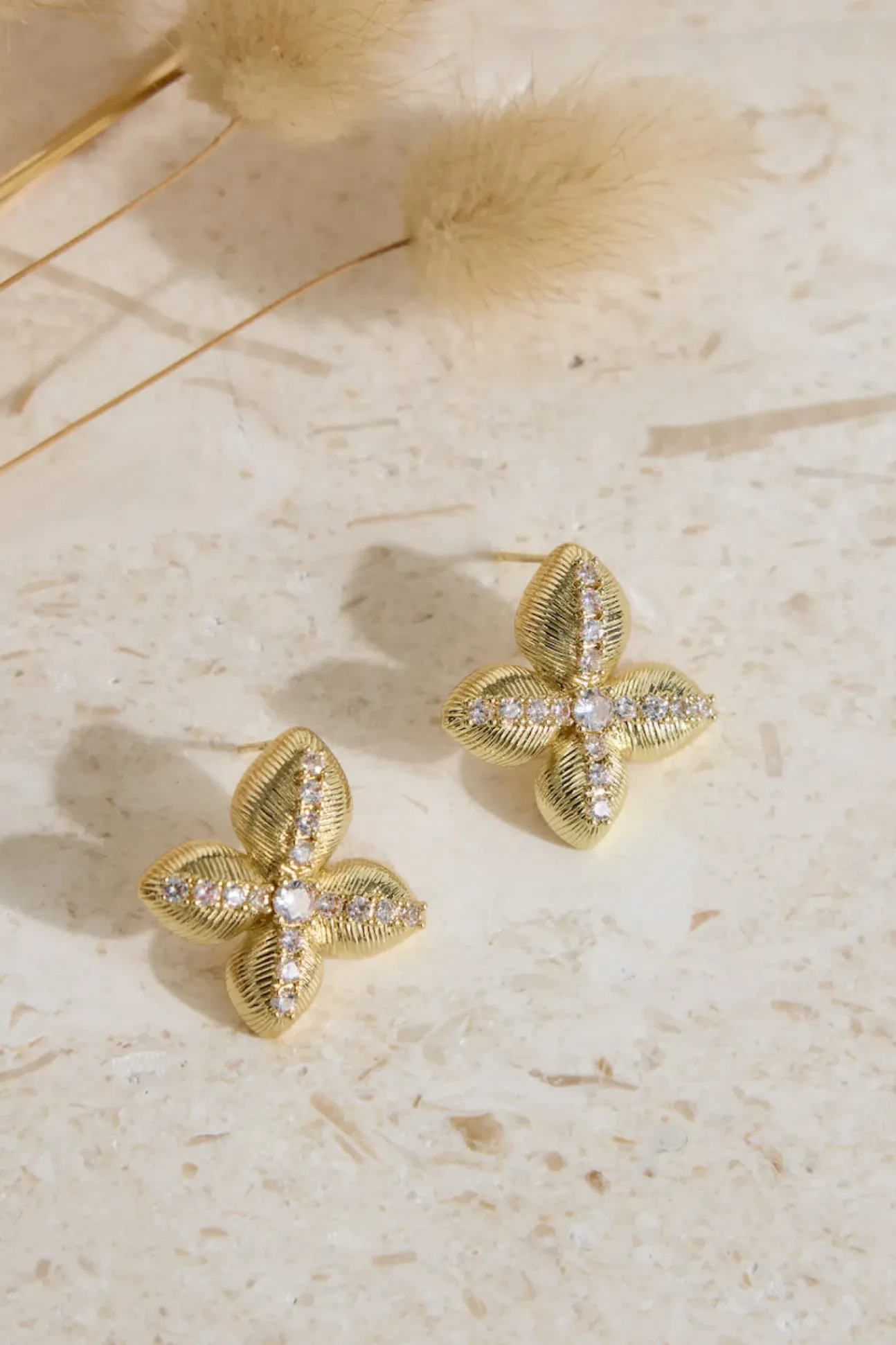 18K Gold Plated Shine Bright Earrings Gold