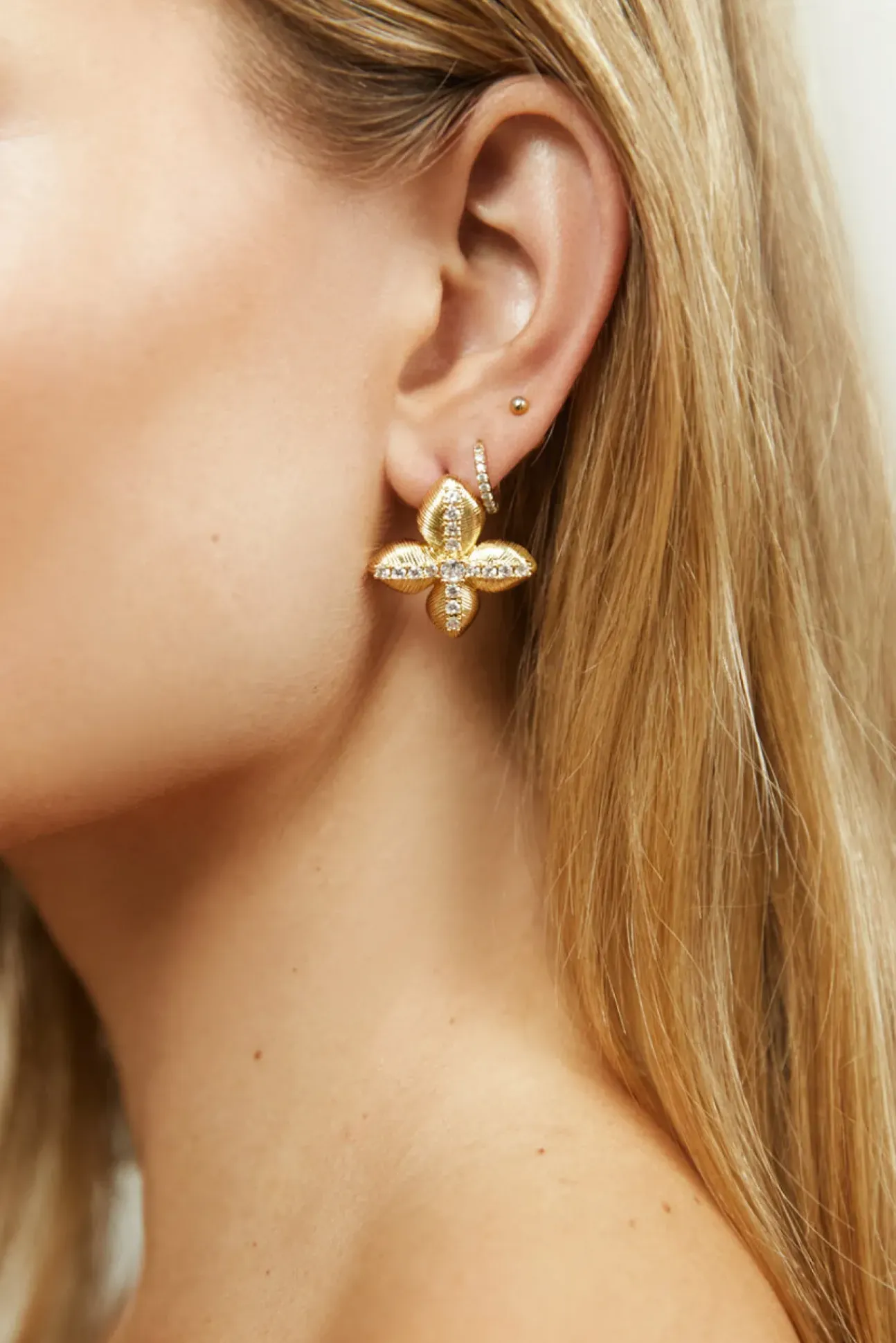 18K Gold Plated Shine Bright Earrings Gold