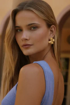 18k Gold Plated Spread Your Wings Earrings Gold