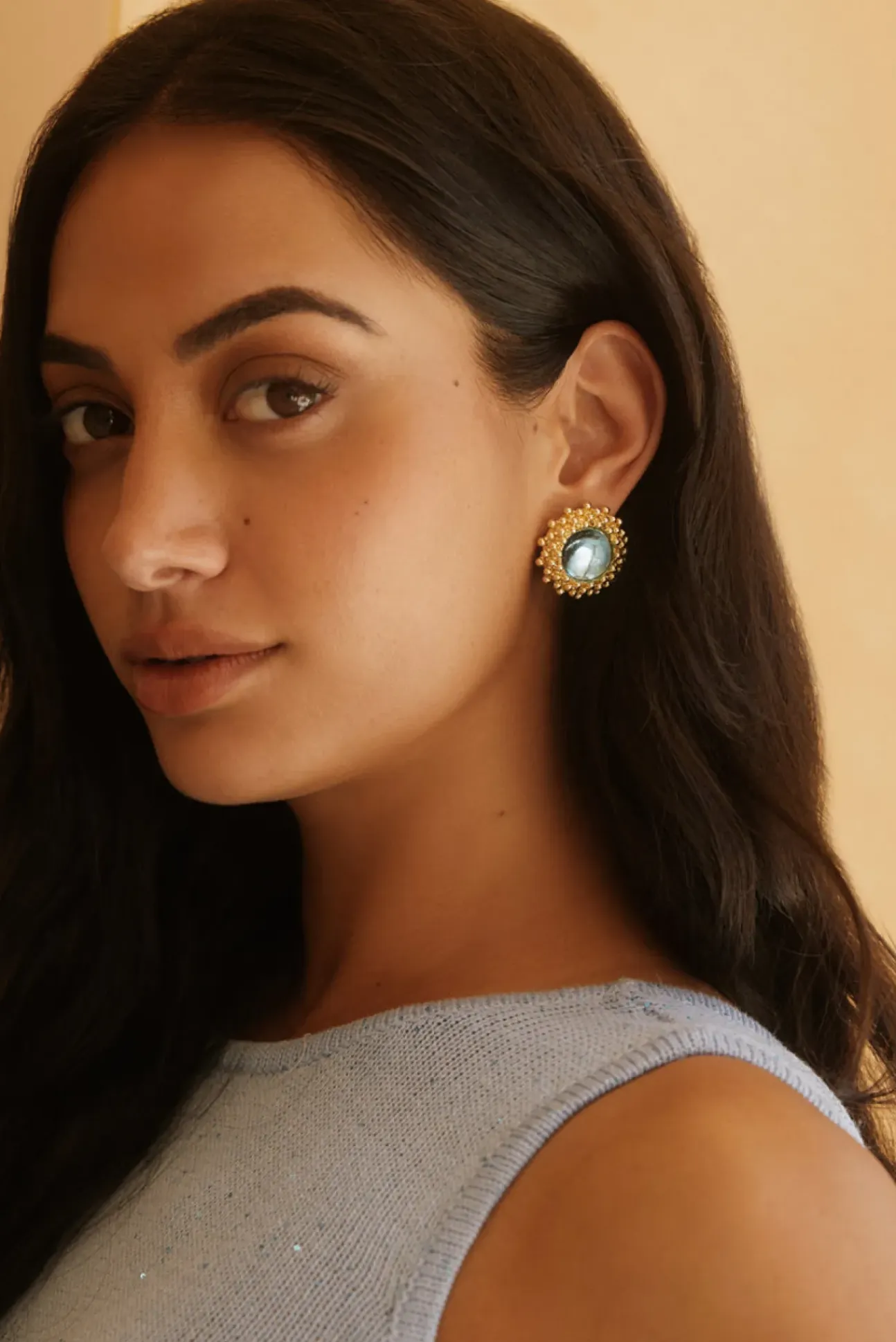 18K Gold Plated Tide Pool Earrings Gold