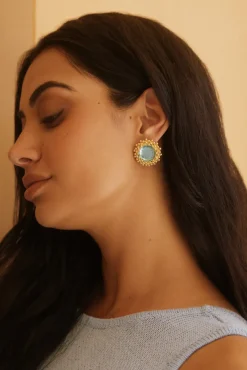 18K Gold Plated Tide Pool Earrings Gold
