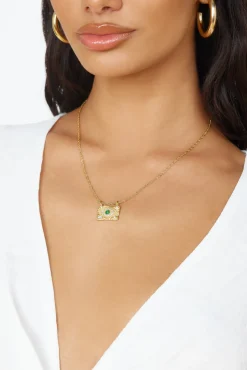 18k Gold Plated Treasure Box Necklace