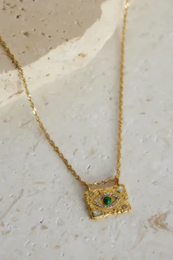 18k Gold Plated Treasure Box Necklace
