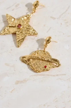 18K Gold Plated Universal Beauty Earrings Gold