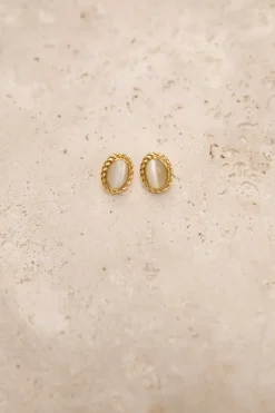 18k Gold Plated Vintage Love Earrings Gold