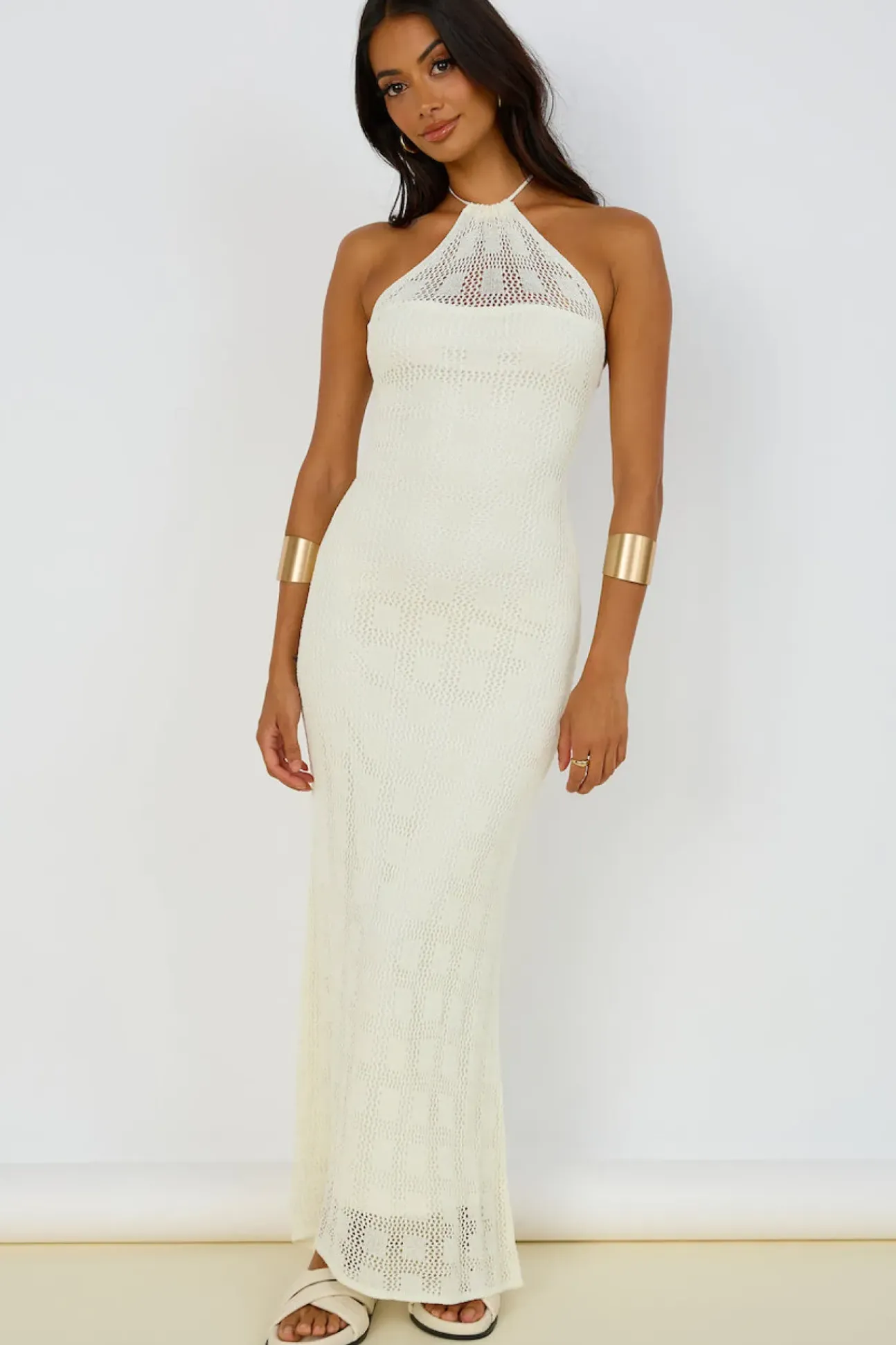 Kombucha Maxi Dress White