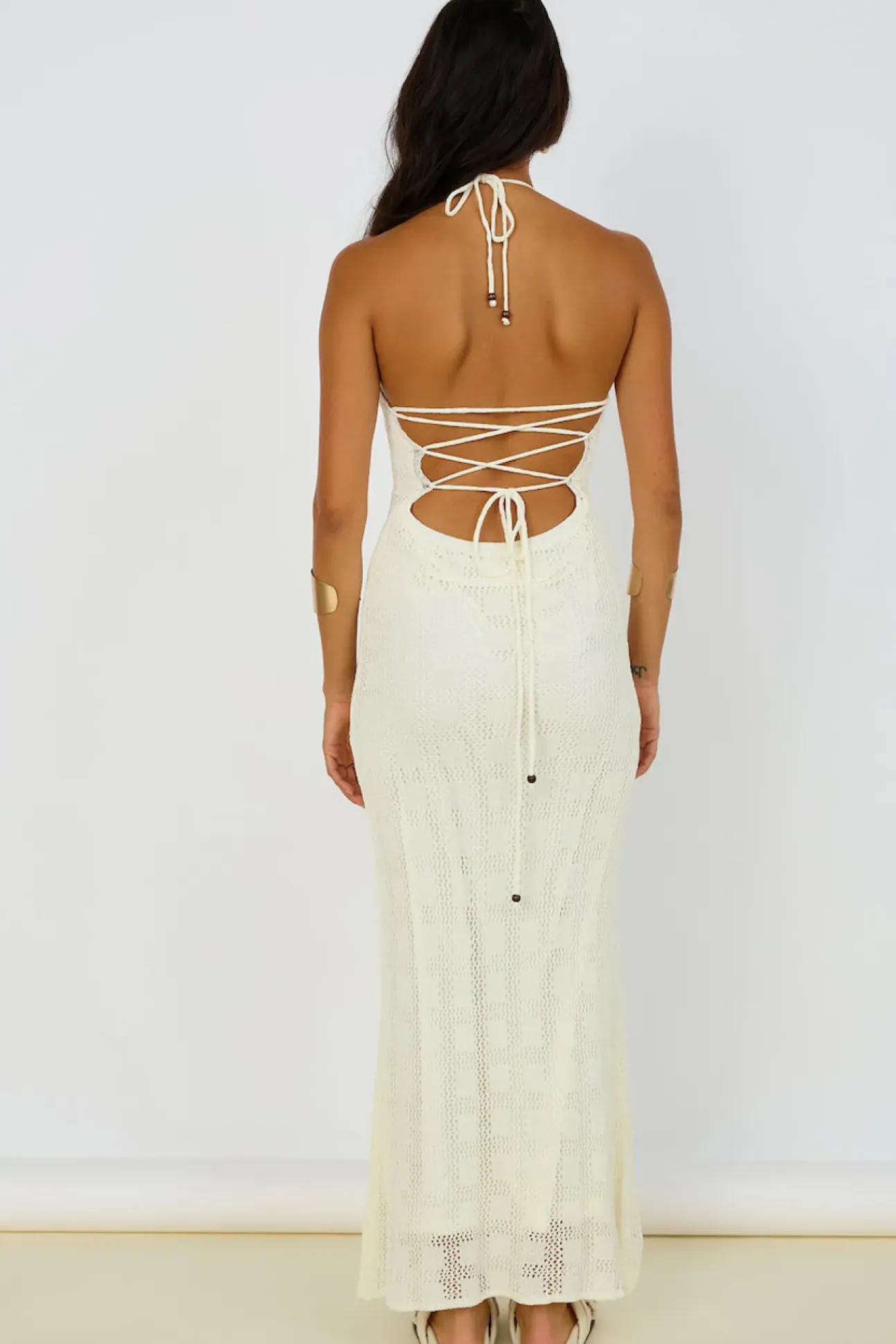 Kombucha Maxi Dress White