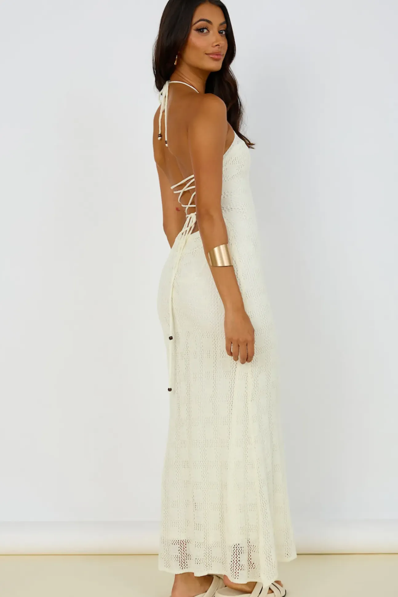 Kombucha Maxi Dress White