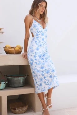 Lagoon Maxi Dress Blue
