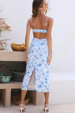 Lagoon Maxi Dress Blue