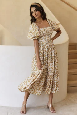 Land And Sky Maxi Dress Yellow