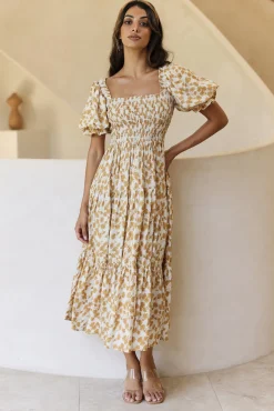 Land And Sky Maxi Dress Yellow