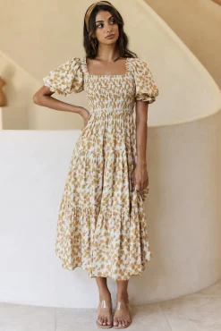 Land And Sky Maxi Dress Yellow