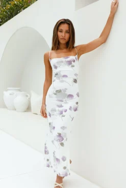 Lavender Love Mesh Maxi Dress Purple