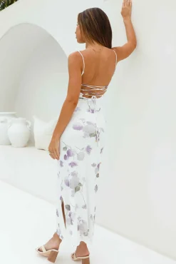 Lavender Love Mesh Maxi Dress Purple