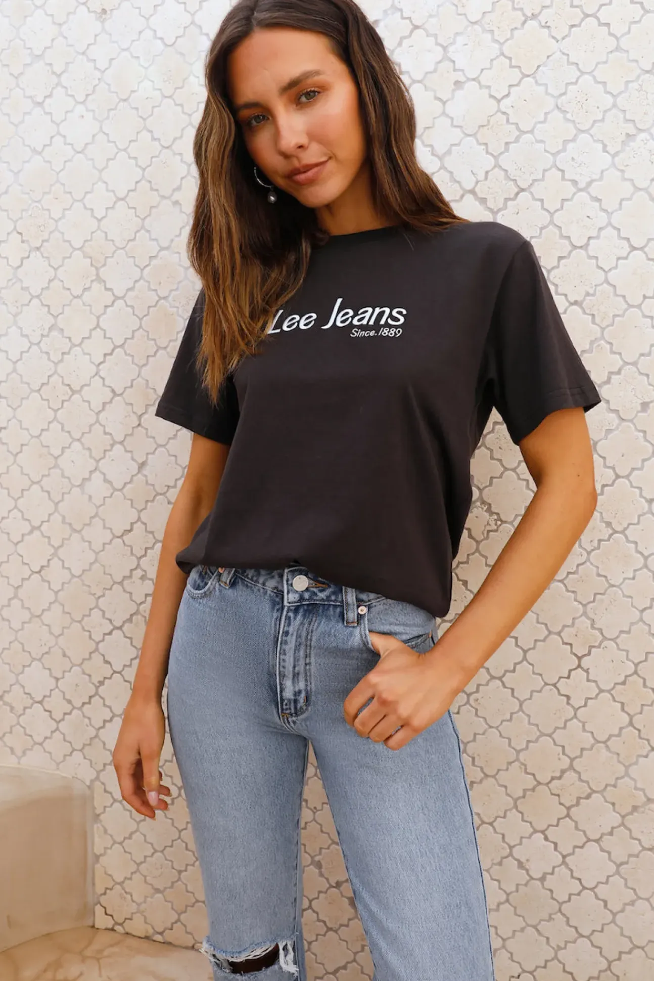 LEE Classic Tee Off-Kilter Black