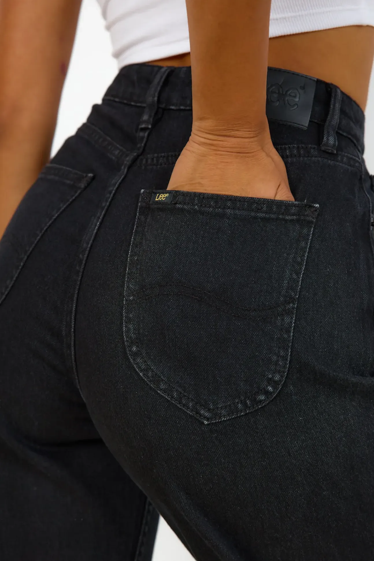 LEE High Baggy Jean Homme Black