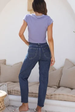 LEE High Moms Jean Missy Blue