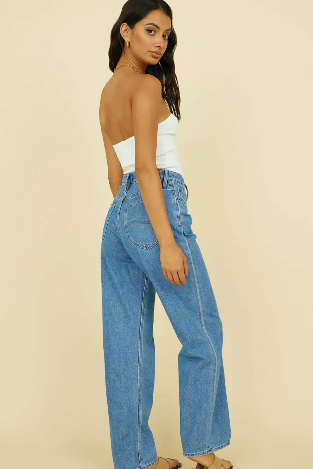 LEE 90's Mid Baggy Jean Blue Saints