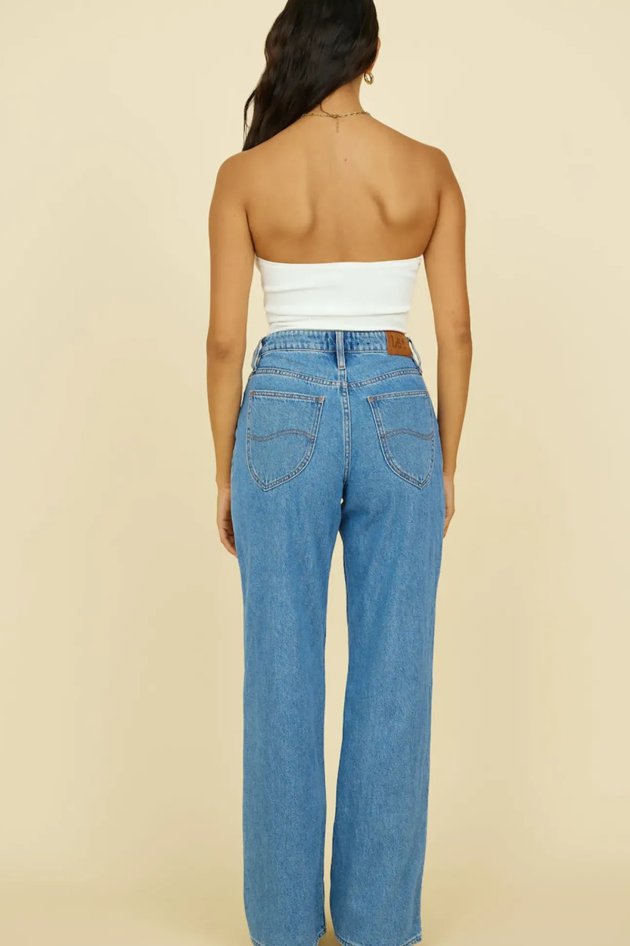 LEE 90's Mid Baggy Jean Blue Saints