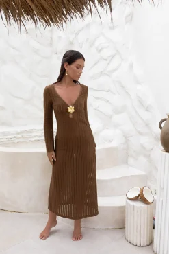 Leilani Maxi Dress Chocolate