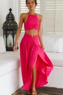 Lemon Tree Crop Top Pink