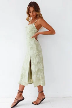 Leora Midi Dress Green