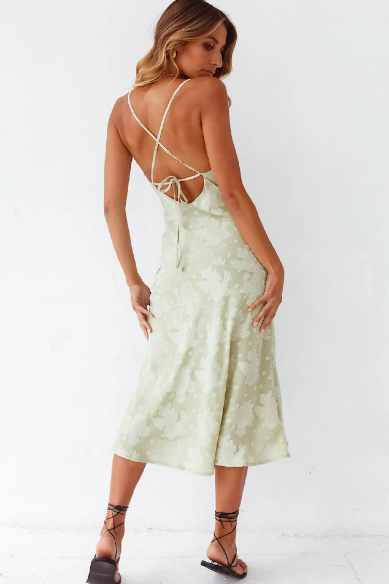 Leora Midi Dress Green