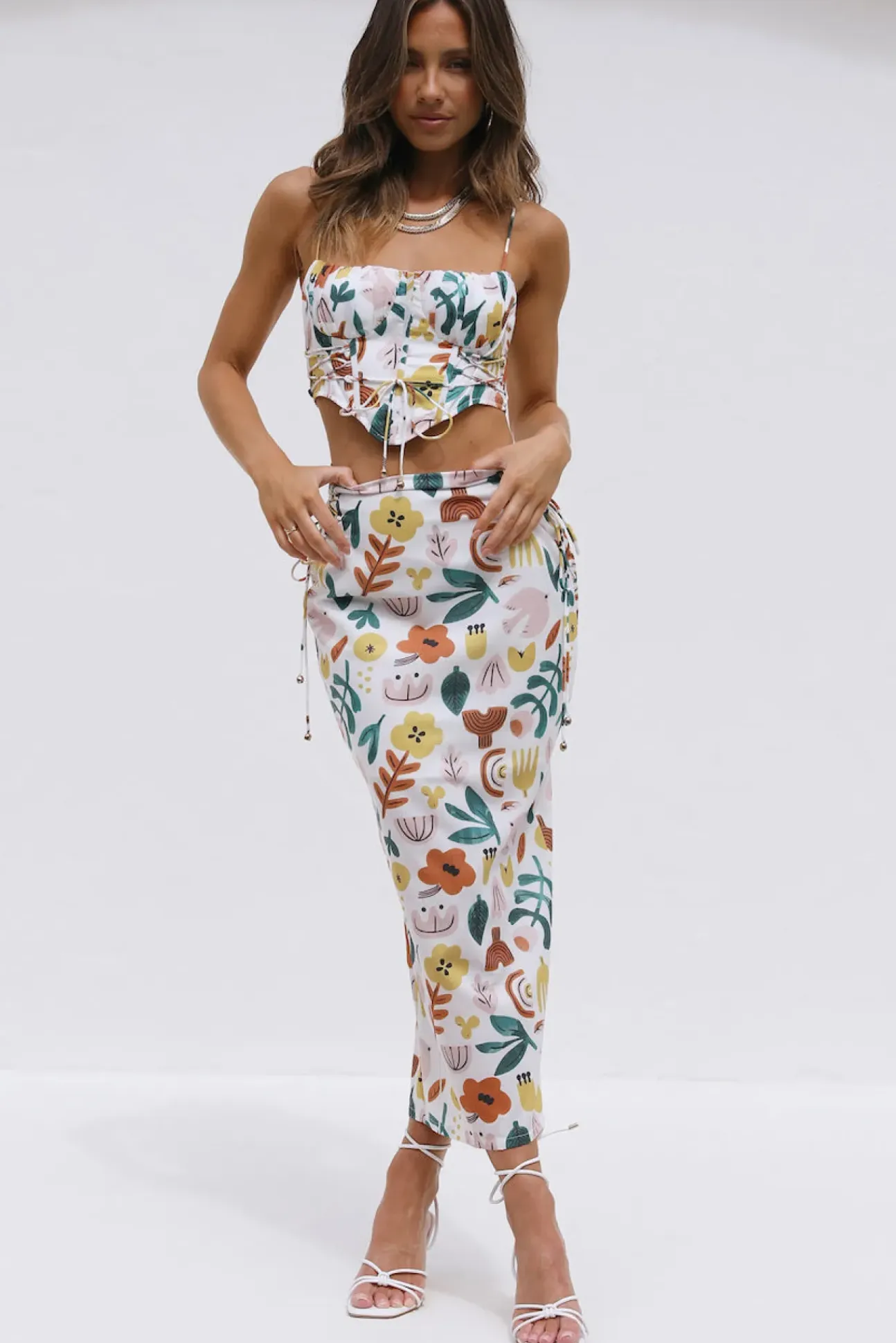 Let's Dance Maxi Skirt Multi