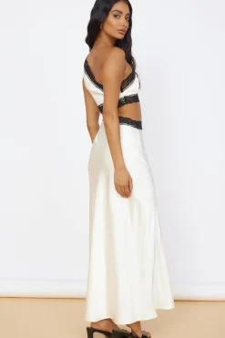 Limitless Love Satin Maxi Dress Champagne