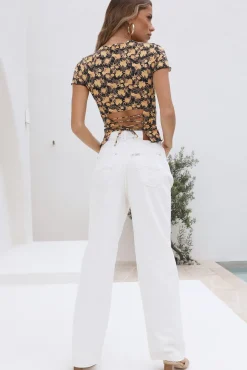 LIONESS Saint Tie Tee Vintage Floral