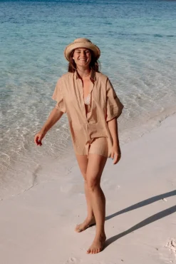Lisbon Romper Brown