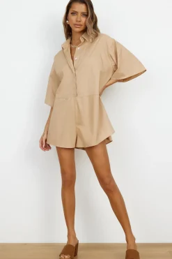 Lisbon Romper Brown