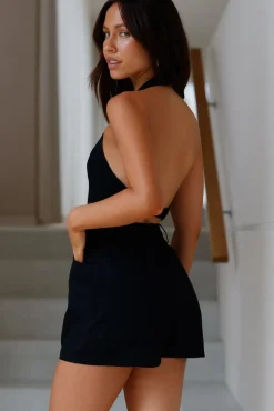 Little Things Romper Black