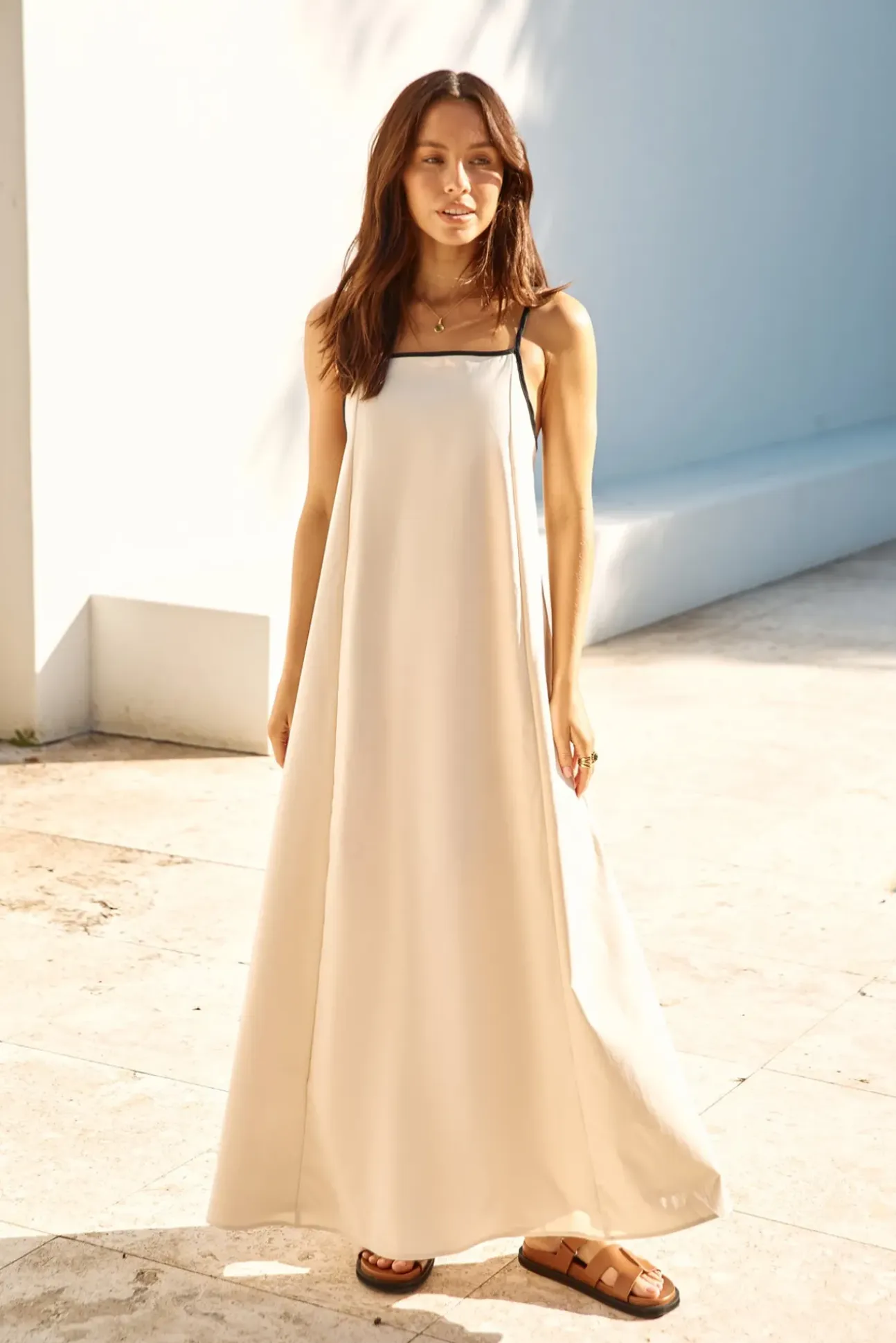Looking Forward Maxi Dress Cream