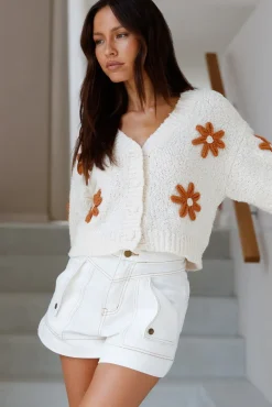 Lost Dreamer Knit Cardigan Natural