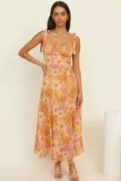 Lost In Paradise Maxi Dress Yellow