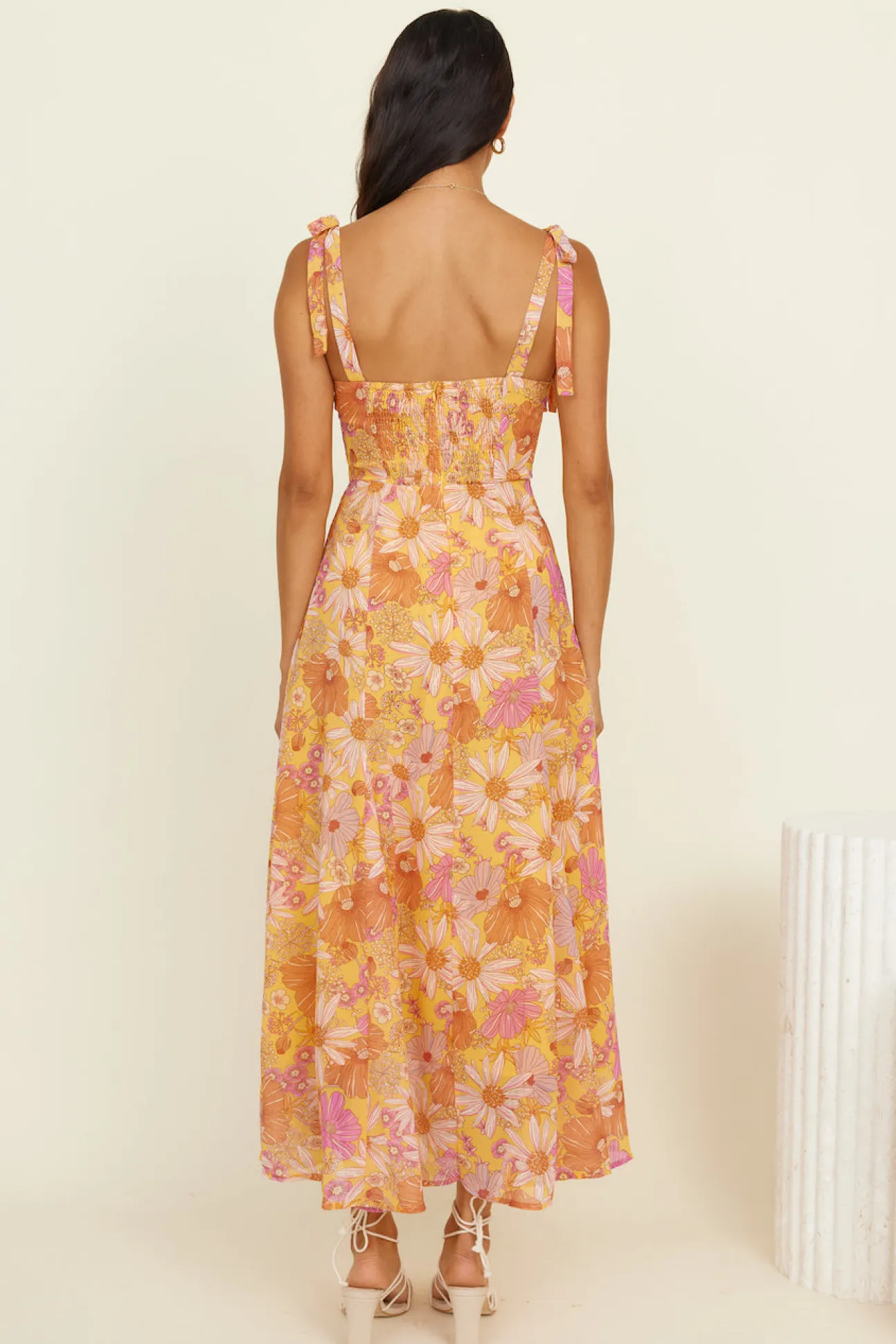 Lost In Paradise Maxi Dress Yellow