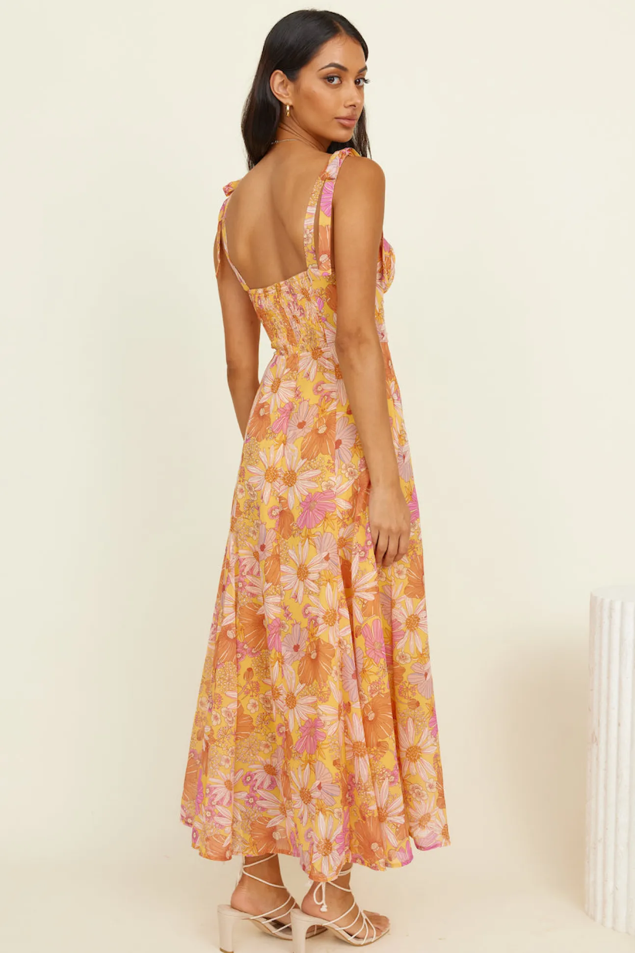 Lost In Paradise Maxi Dress Yellow