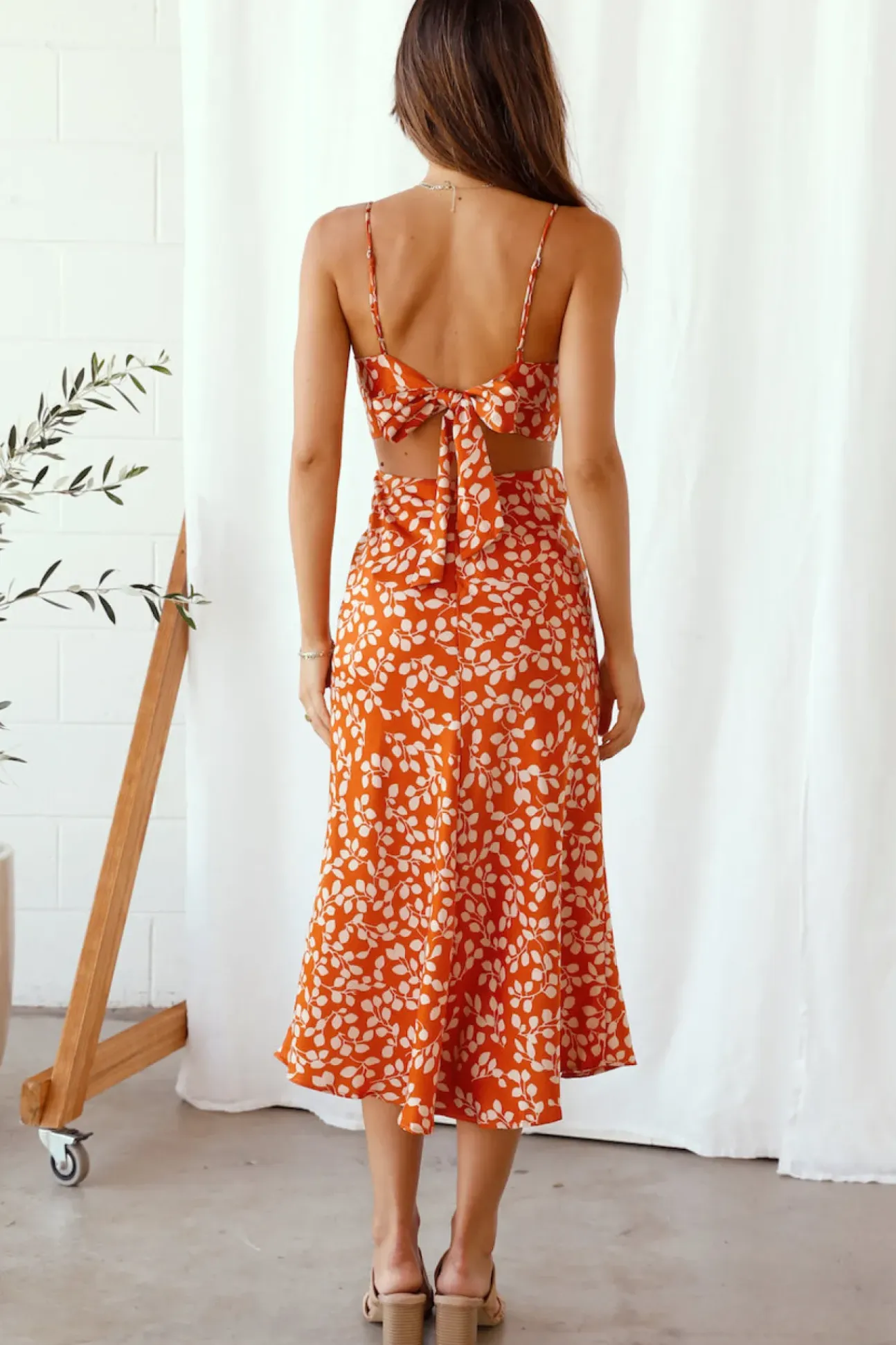 Love Arrow Maxi Dress Orange