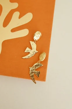 Love Bird Earrings Gold