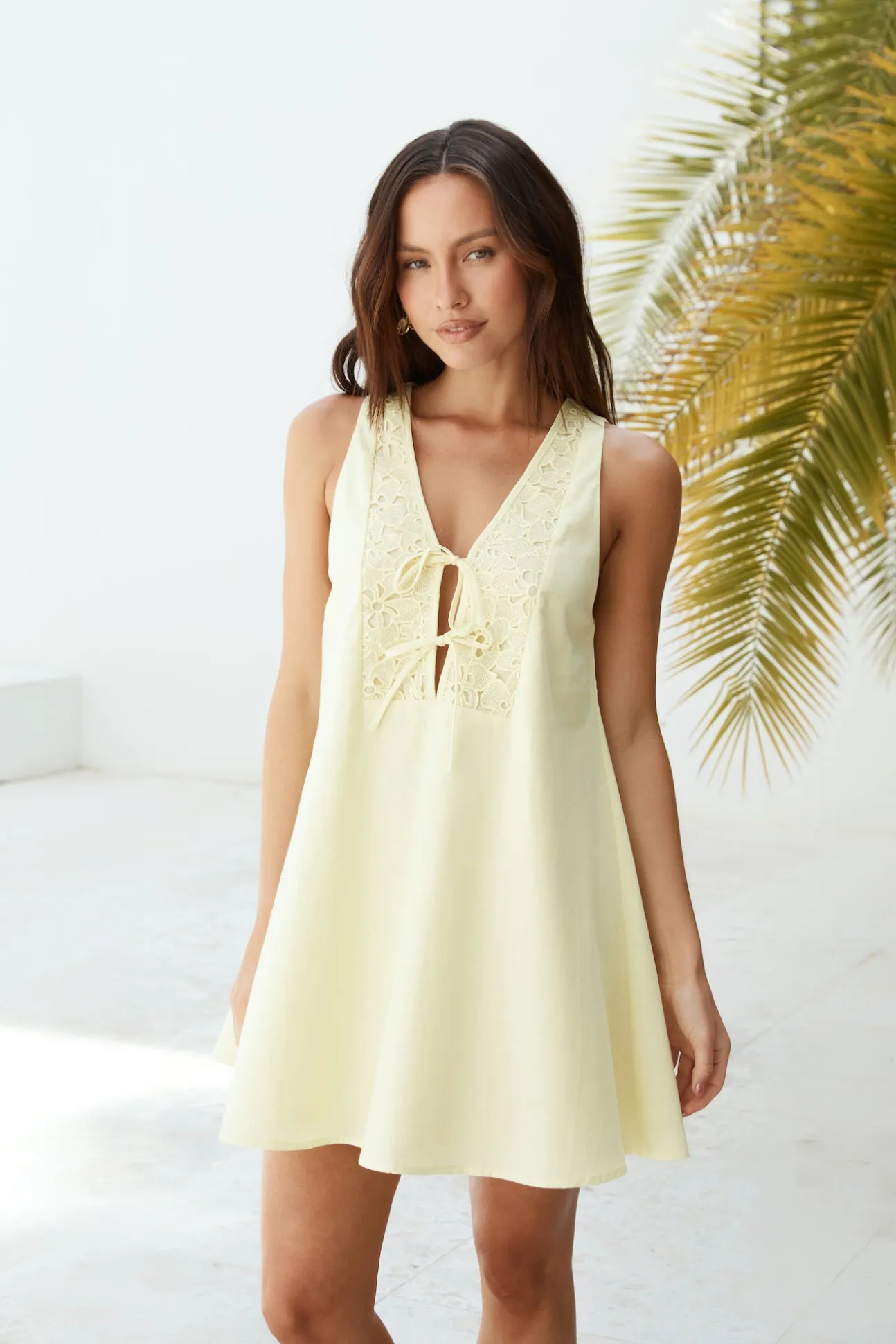 Love In Limoncello Mini Dress Yellow