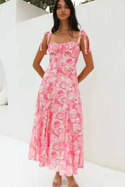 Lovers Dance Maxi Dress Pink